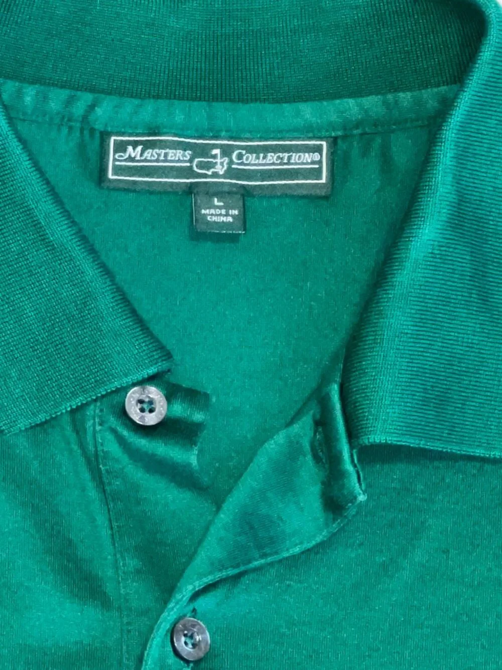 Country Club Dadcore Masters Collection Green Polo Shirt w/Logo Men's size Large - Picture 3 of 6